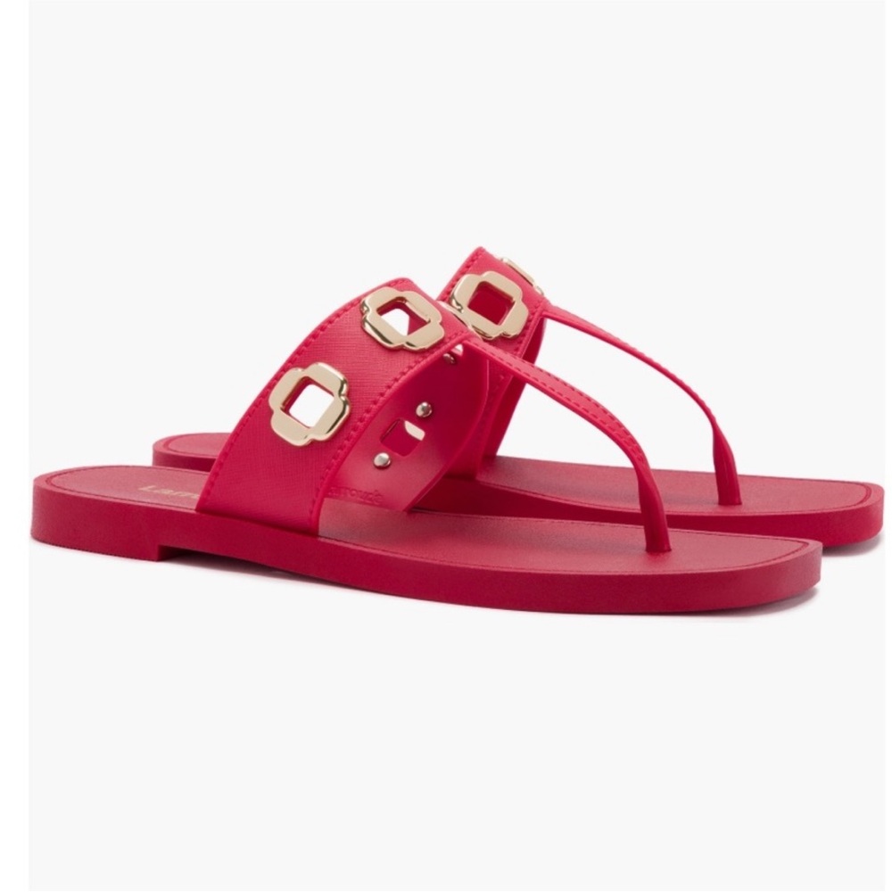 NEW Larroude Milan Sandal in Scarlet Size 10/11